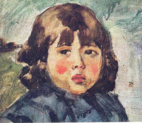 Juan Luna Portrait of the young Andres Luna, the son of Juan Luna, created Sweden oil painting art